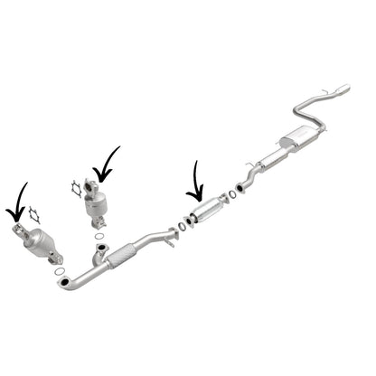 Convertisseur avant/central/arrière (jeu de 3) pour Honda Odyssey 3.5L (2005-2010)