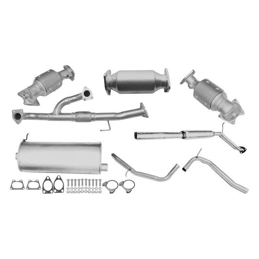 Convertisseurs d'échappement, tuyau flexible en Y, convertisseur arrière, résonateur et silencieux avec sortie d'échappement pour Honda Odyssey 3.5L (2005-2010) (modèles EX et LX uniquement).