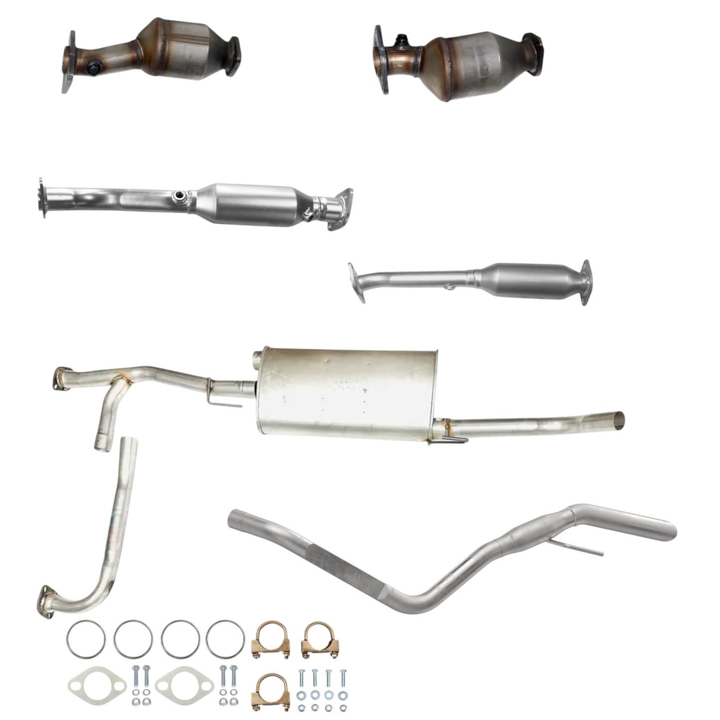 Nissan Pathfinder 4.0L (2005-2012) Catalytic Converters, Muffler with Pipe and Tail Pipe