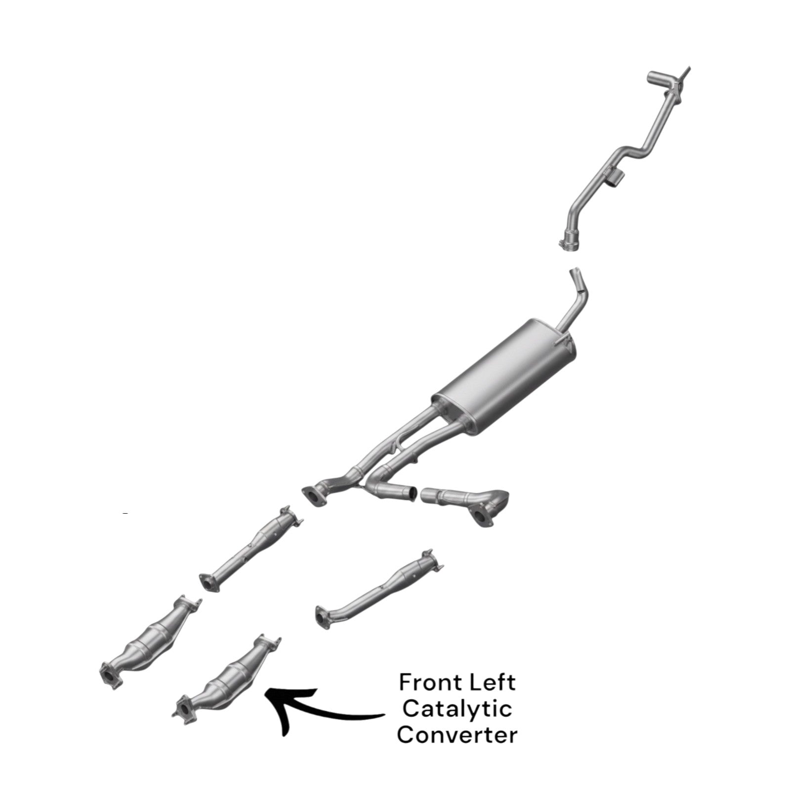 Nissan NV1500 4.0L (2012-2021)  Front Left Catalytic Converter