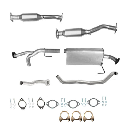 Nissan Armada 5.4L (2005-2006) 4WD Right and Left Side Catalytic Converter, Pipe, Muffler and Tail Pipe