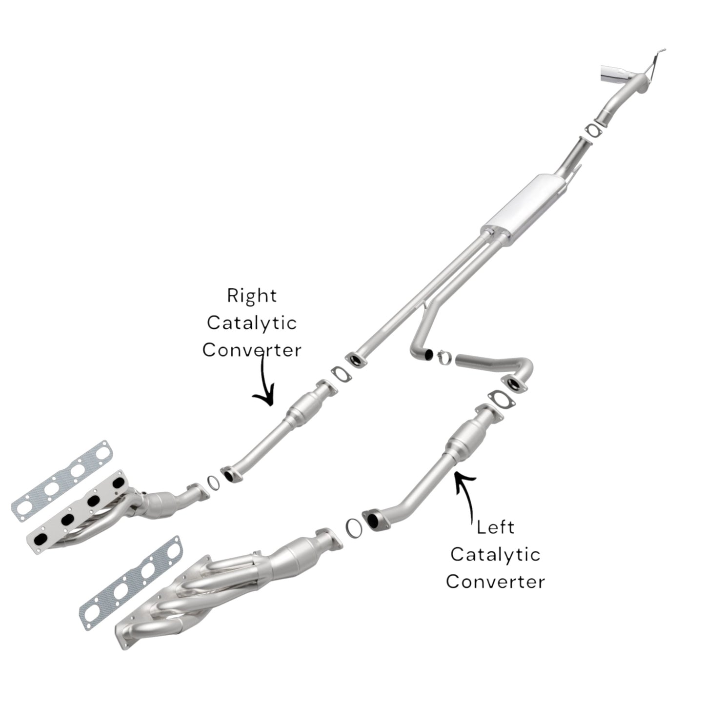Nissan Armada 5.4L (2005-2006) RWD Right And Left Side Catalytic Converter