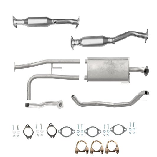 Nissan Titan 5.6L 2007-2015 139.8" WB Converter, Muffler with axel & tail pipe