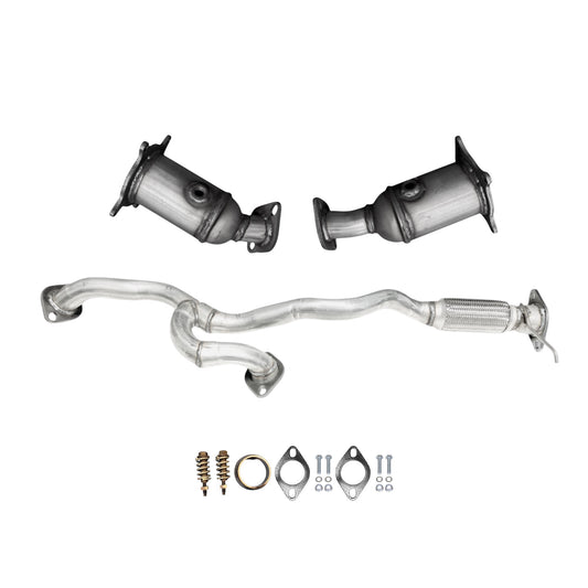 Mercury Sable 3.5L (2008, 2009) (AWD) (Federal Emissions System) Front & Rear Catalytic Converters and Y-Pipe With Flex