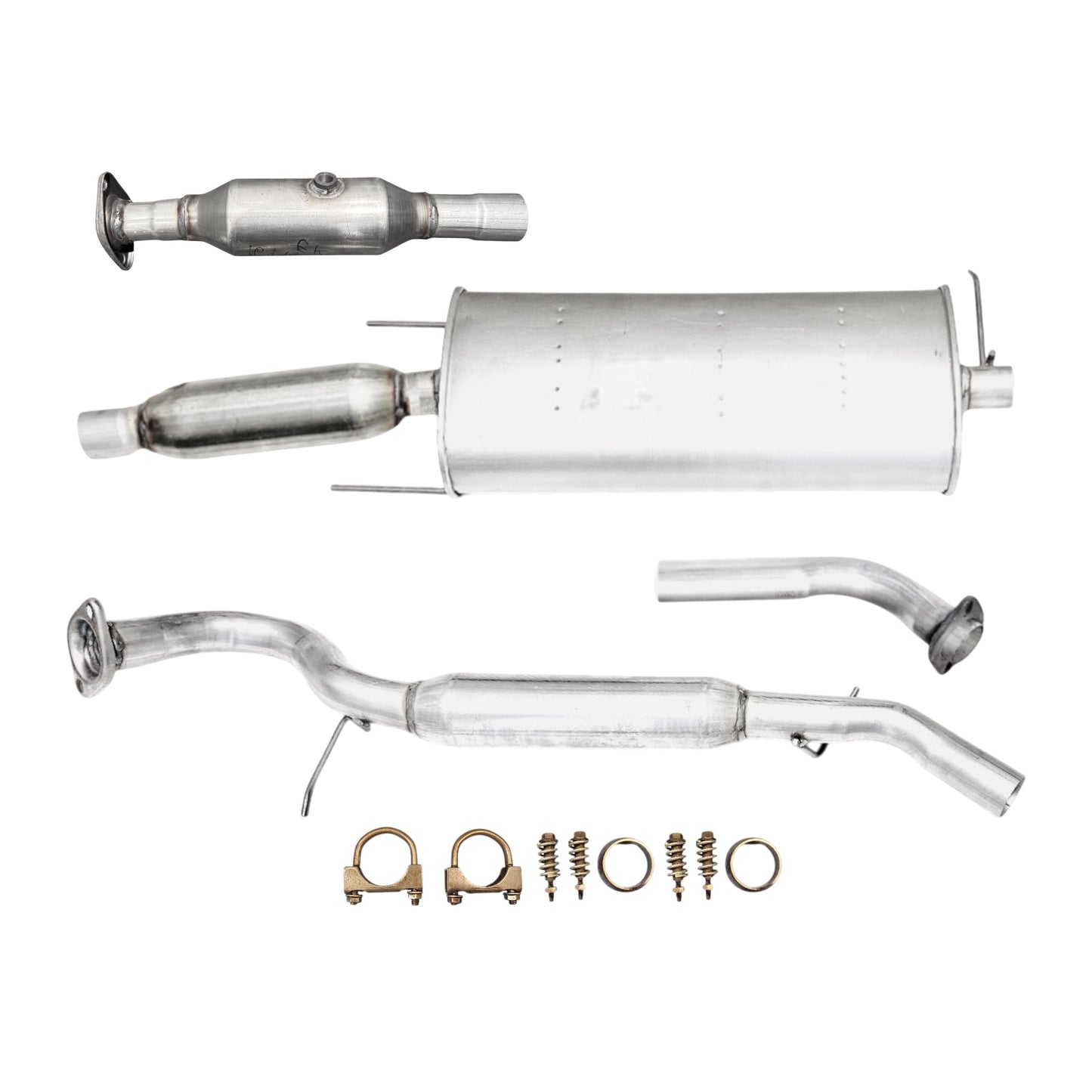 Ford Escape 2.5L (Non-Hybrid) (2009-2012) Catalytic Converter, Muffler with Resonator and Rear Resonator