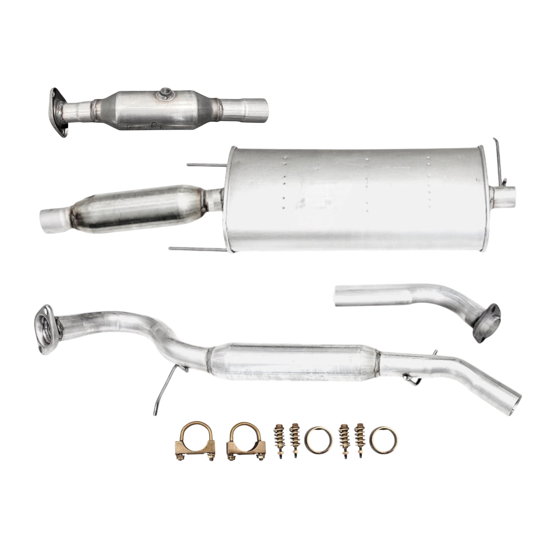 Mazda Tribute 2.5L (Non-Hybrid) (2009-2011) Catalytic Converter, Muffler with Resonator and Rear Resonator