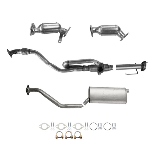 GMC Acadia 3.6L (2007, 2008) Front Left & Front Right Catalytic Converter, Y-Pipe With Flex & Resonator