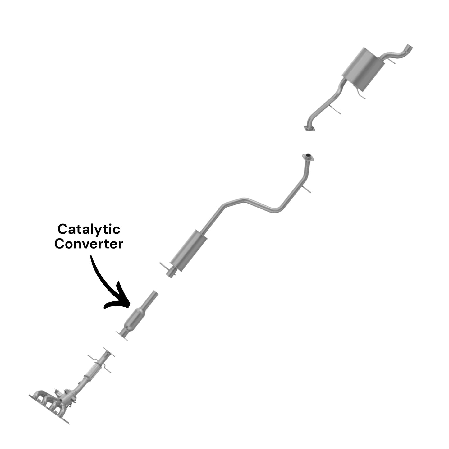 Mazda 5 2.5L (2012-2015) Catalytic Converter