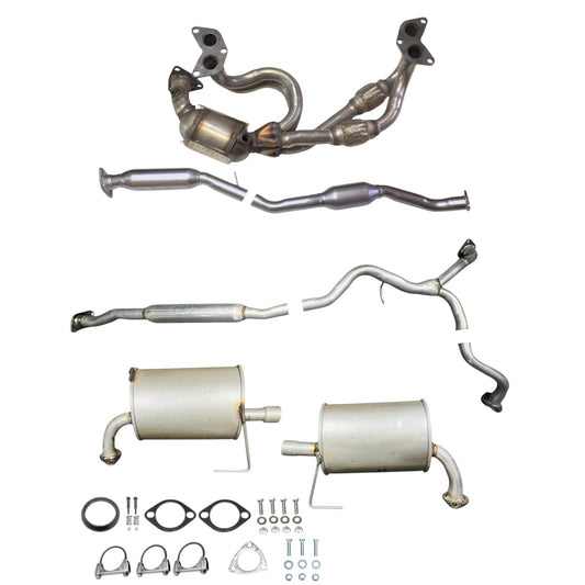 Convertisseur catalytique, résonateur avec tube en Y et silencieux pour Subaru Legacy 2.5L (non turbocompressée) 2006-2009