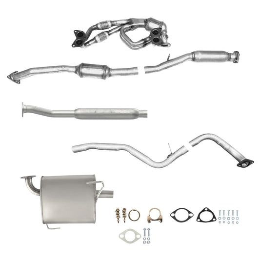 Subaru Legacy 2.5L (2010-2012) (Non-Turbo) Manifold Converter, Catalytic Converter, Resonator with Pipe and Mufflers