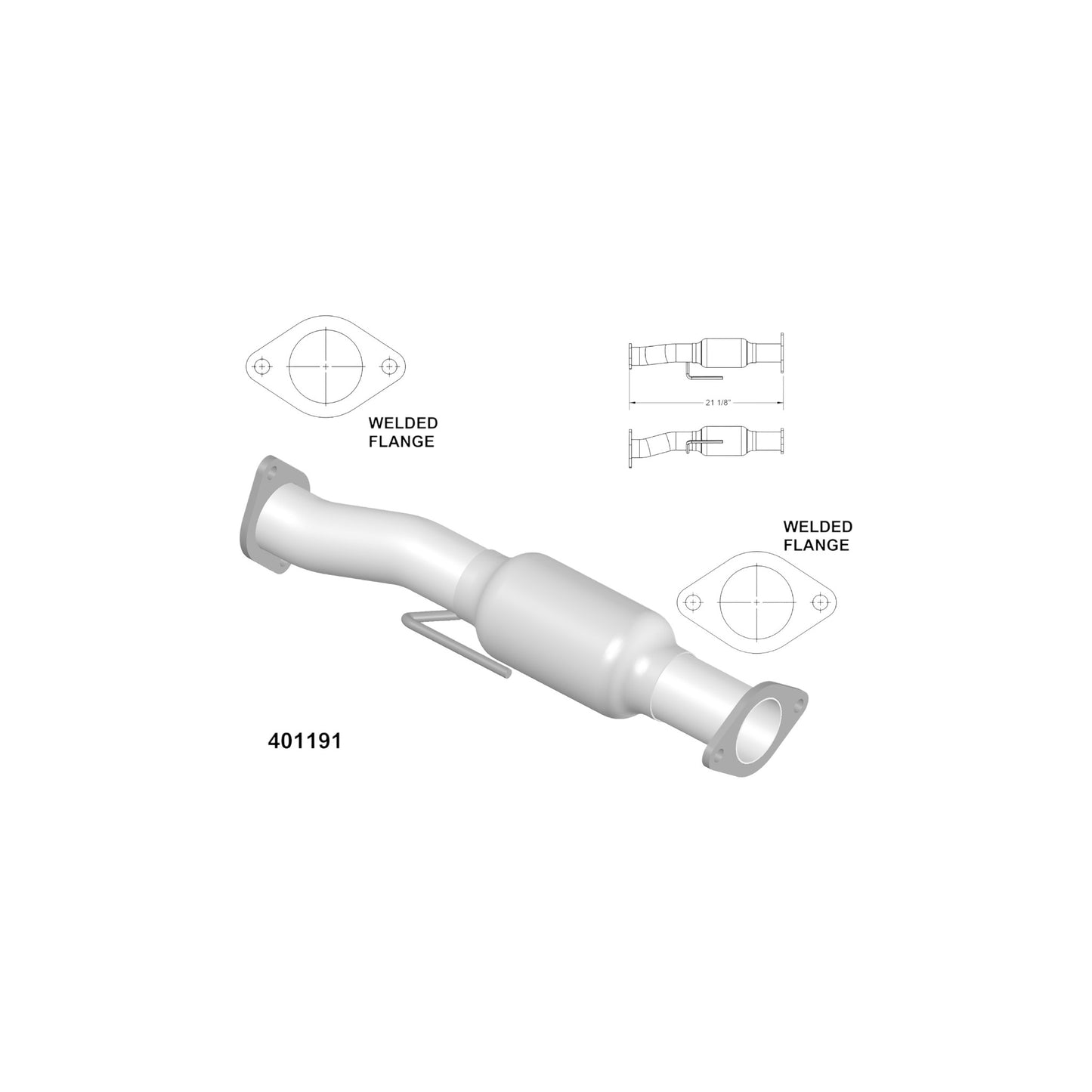 Convertisseur catalytique arrière pour GMC Acadia Limited 3.6L 2017