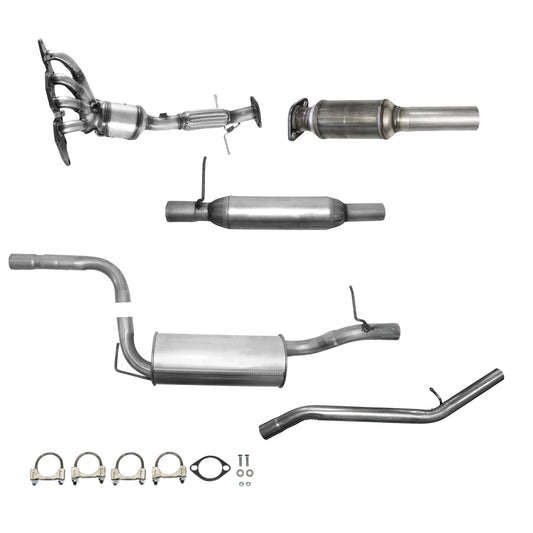 Mazda 3 2.3L (2004-2009) Manifold Converter, Catalytic Converter, Resonator, Muffler and Tail Pipe