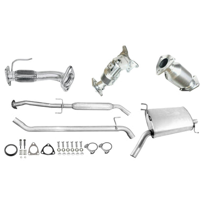 Collecteur d'échappement, tuyau flexible, convertisseur catalytique, résonateur et silencieux pour Honda Accord 2.4L (2008-2012) (4 portes, transmission automatique)