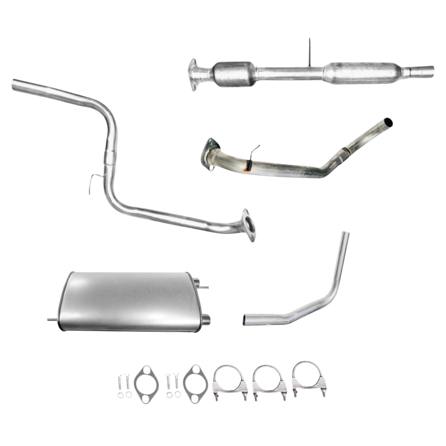 Mazda 3 2.0L (Hatchback) (2010-2013) Catalytic Converter With Resonator, Middle Pipe, Axel Pipe, Muffler And Tail Pipe