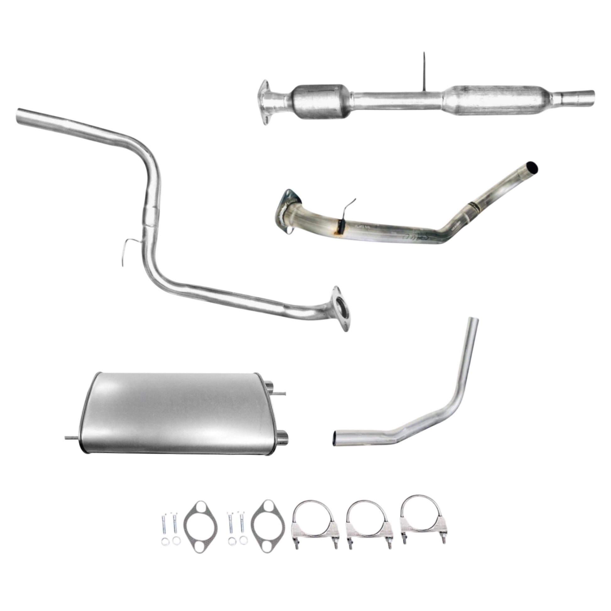 Mazda 3 2.0L (Hatchback) (2010-2013) Catalytic Converter With Resonator, Middle Pipe, Axel Pipe, Muffler And Tail Pipe