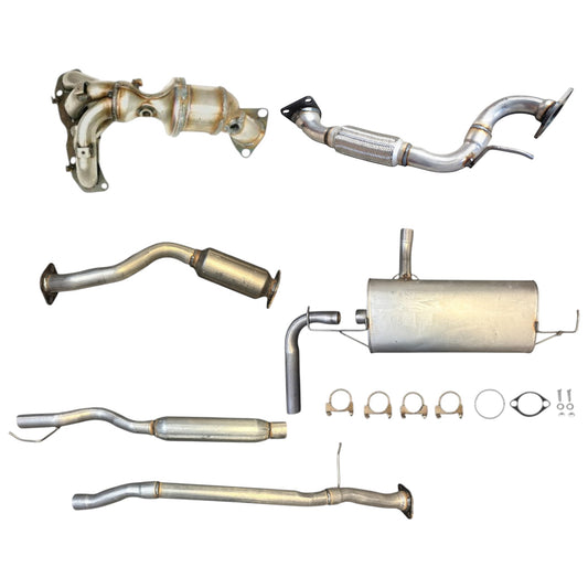 Nissan Rogue 2.5L (2008-2013) (FWD) Manifold Converter, Flex Pipe, Catalytic Converter, Resonator and Muffler