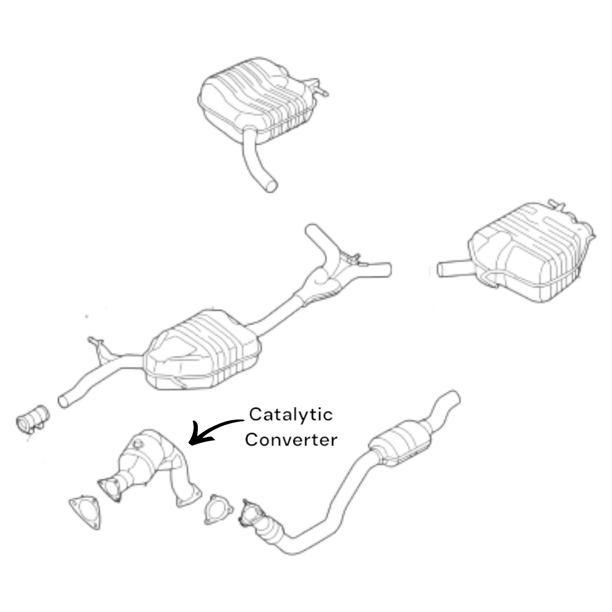 Audi Q5 2.0L (2011-2017) Catalytic Converter