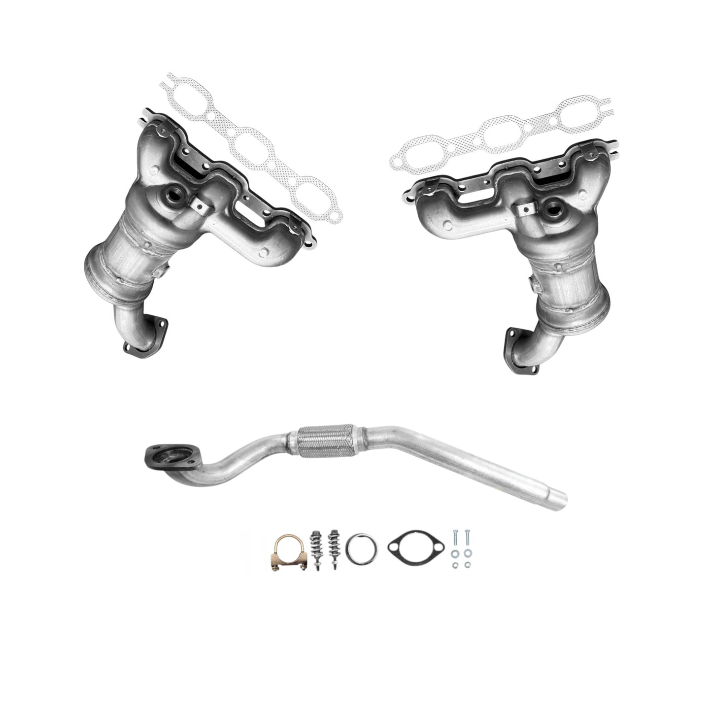 Chrysler Sebring 3.5L (2007-2010) Front and Rear Manifold Converter and Flex Pipe