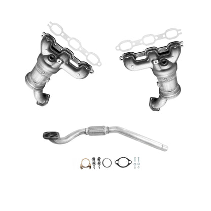 Dodge Avenger 3.5L (2008-2010) Front and Rear Manifold Converter and Flex Pipe