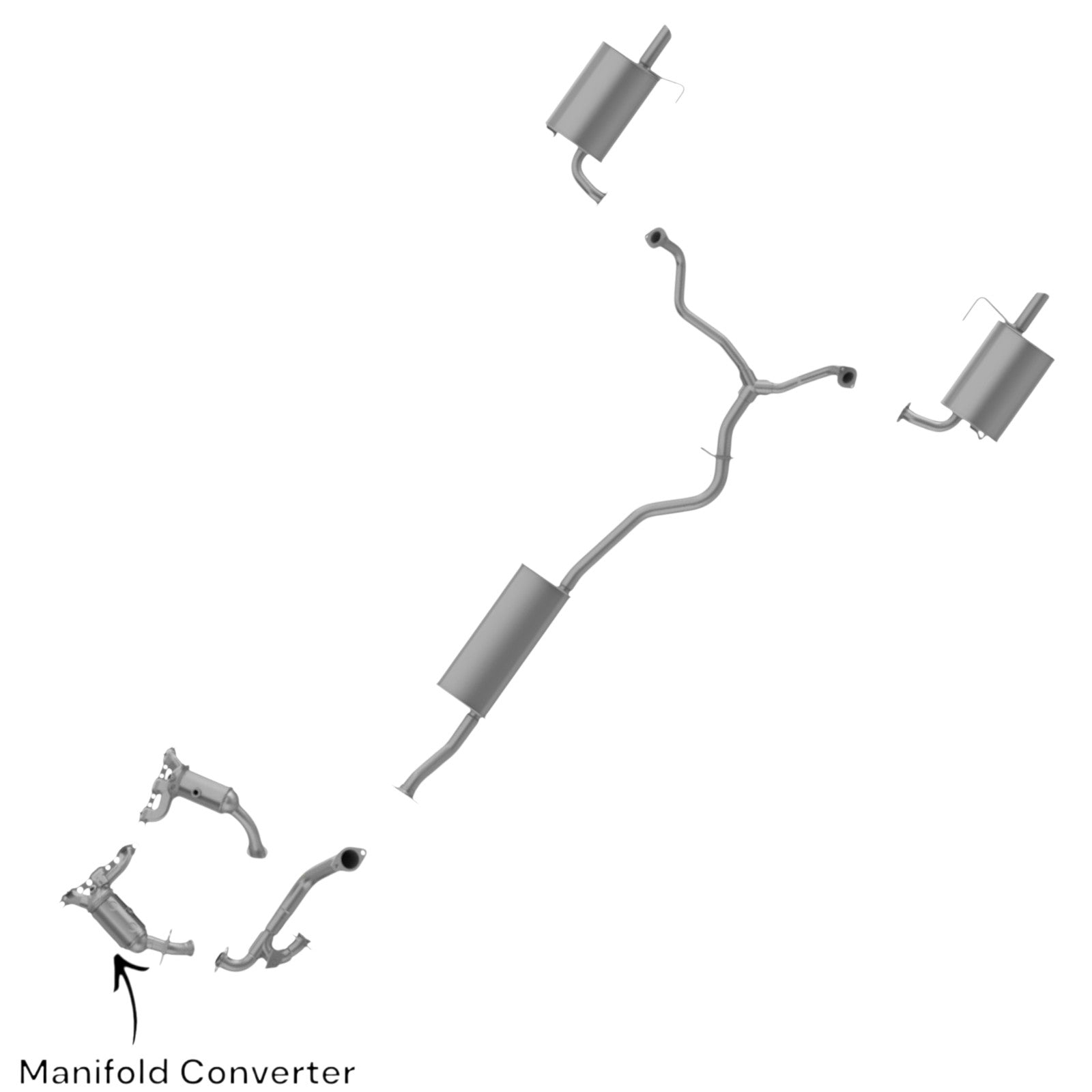 Chrysler Pacifica 4.0L (2007, 2008) Front Manifold Converter.