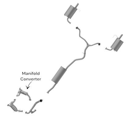 Chrysler Pacifica 4.0L (2007, 2008) Rear Manifold Converter. 