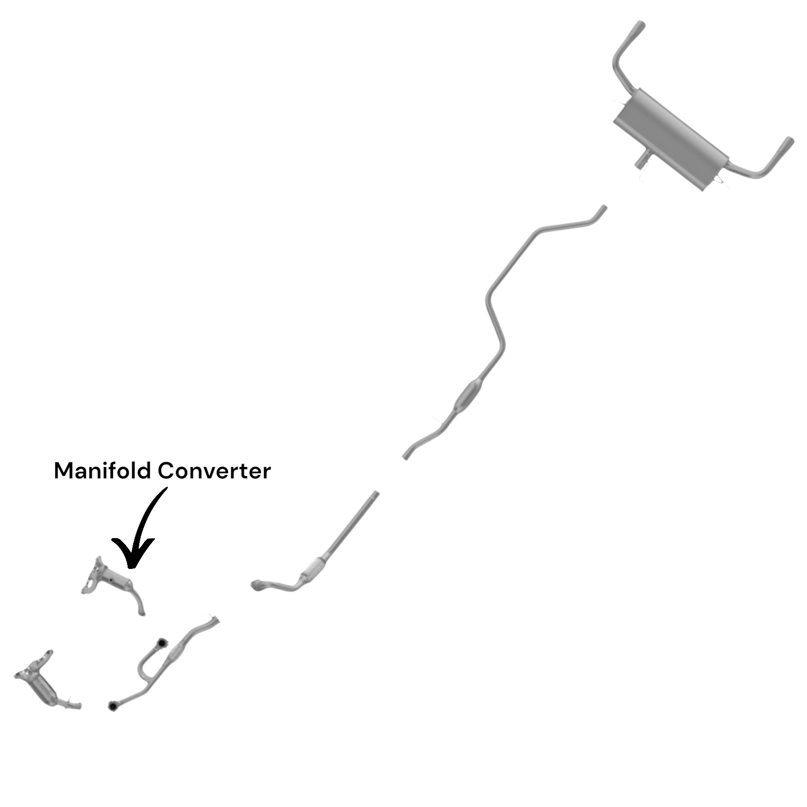 Chrysler Sebring 3.5L (2007-2010) Rear Manifold Converter