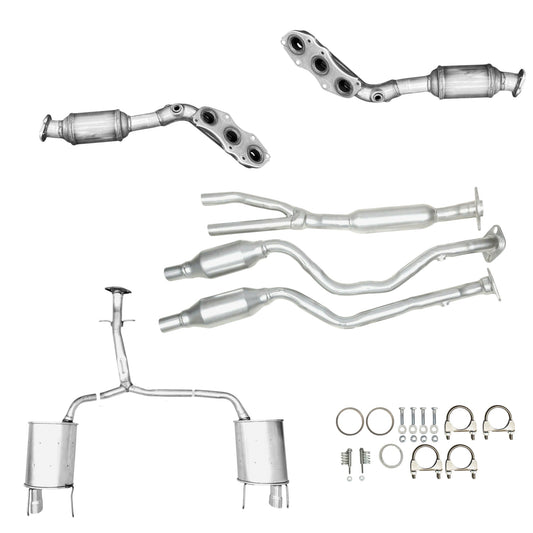 Convertisseur de collecteur, tuyau en Y avec convertisseurs et silencieux latéraux avec tuyau en Y pour Lexus IS250 2.5L (2006-2013) AWD