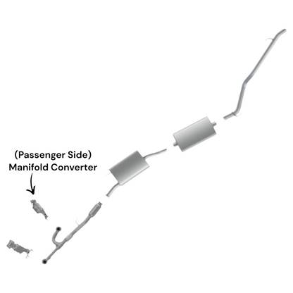 Convertisseur de collecteur côté passager pour Acura MDX 3.7L 2010-2013