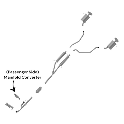 Convertisseur de collecteur côté passager pour Acura MDX 3.7L 2010-2013