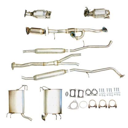 Convertisseurs de collecteur, tuyau flexible, convertisseur arrière, tuyau en Y avec silencieux droit et silencieux gauche pour Honda Accord Crosstour 3.5L (2010-2011) (4x4)
