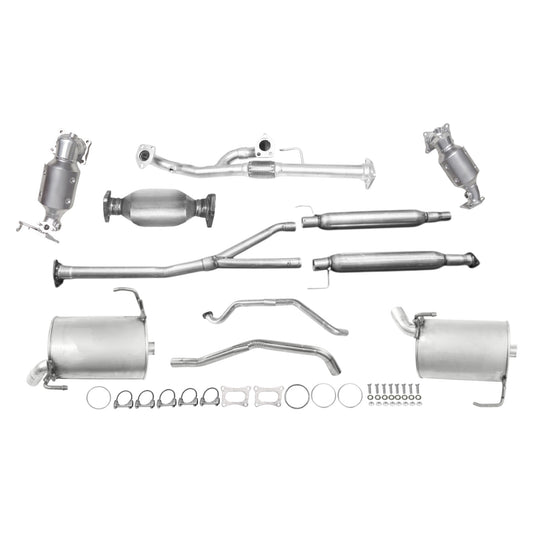 Convertisseurs de collecteur, tuyau en Y flexible, convertisseur arrière, résonateur et silencieux avec tuyaux pour Acura MDX 3.7L (2010-2013)
