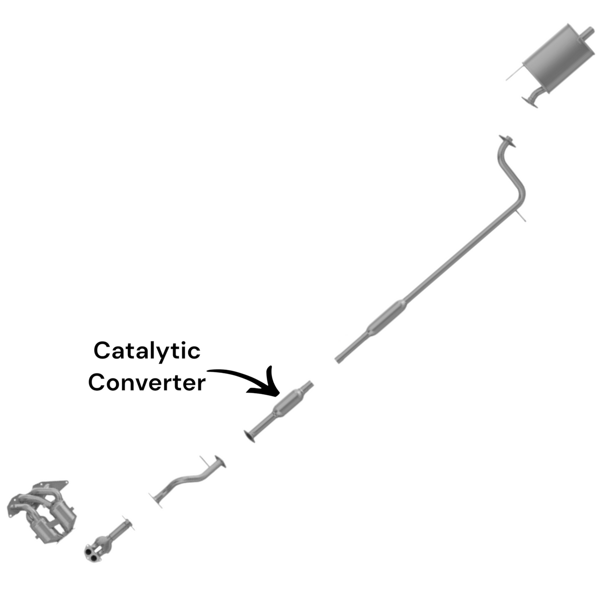 Mitsubishi Eclipse 2.4L (2006-2009) Catalytic Converter