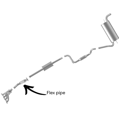 Ford Focus 2.0L (2012-2018) Front Flex Pipe (Except: PZEV) (Non-Turbo)
