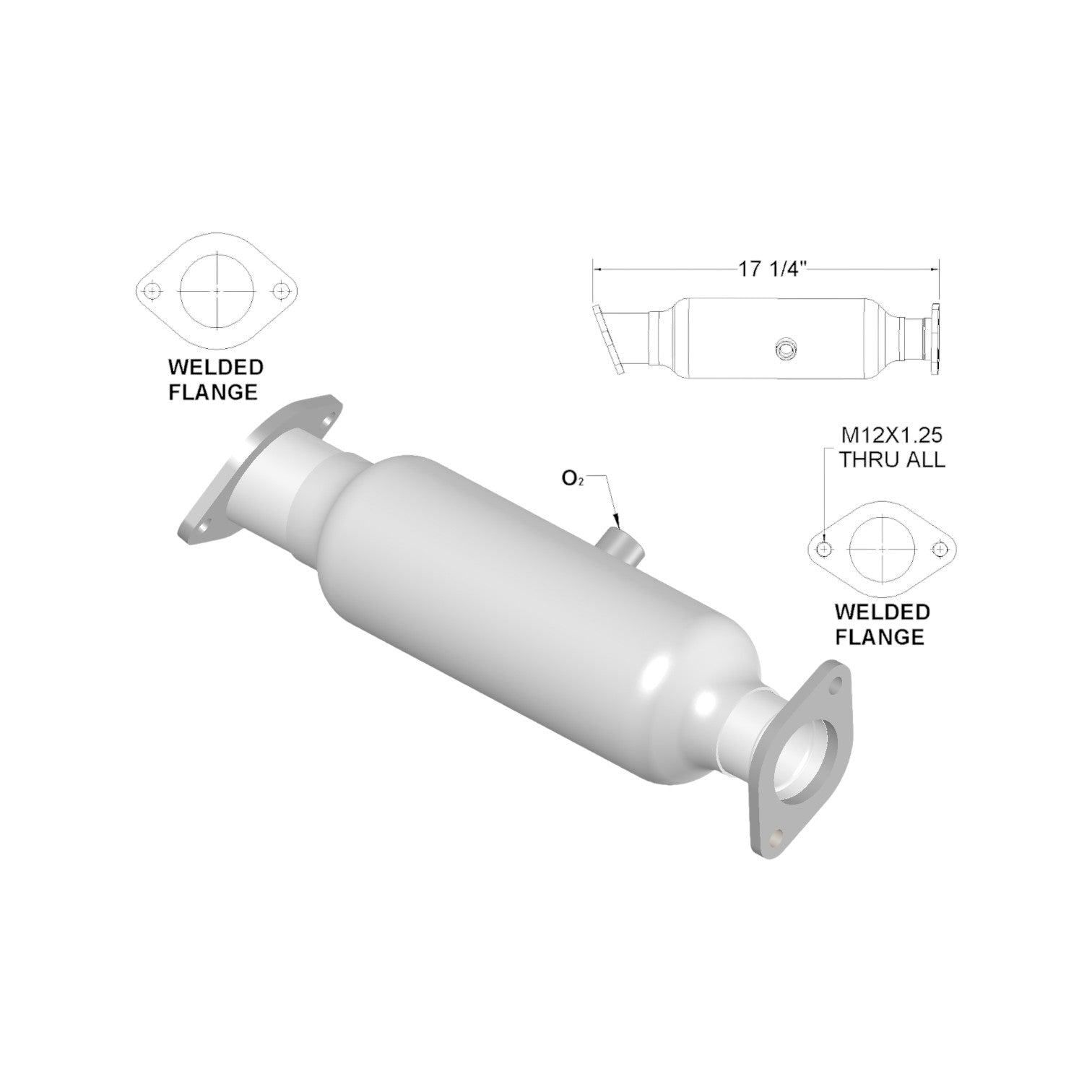 KIA Rondo 2.4L (2009-2010) Catalytic Converter