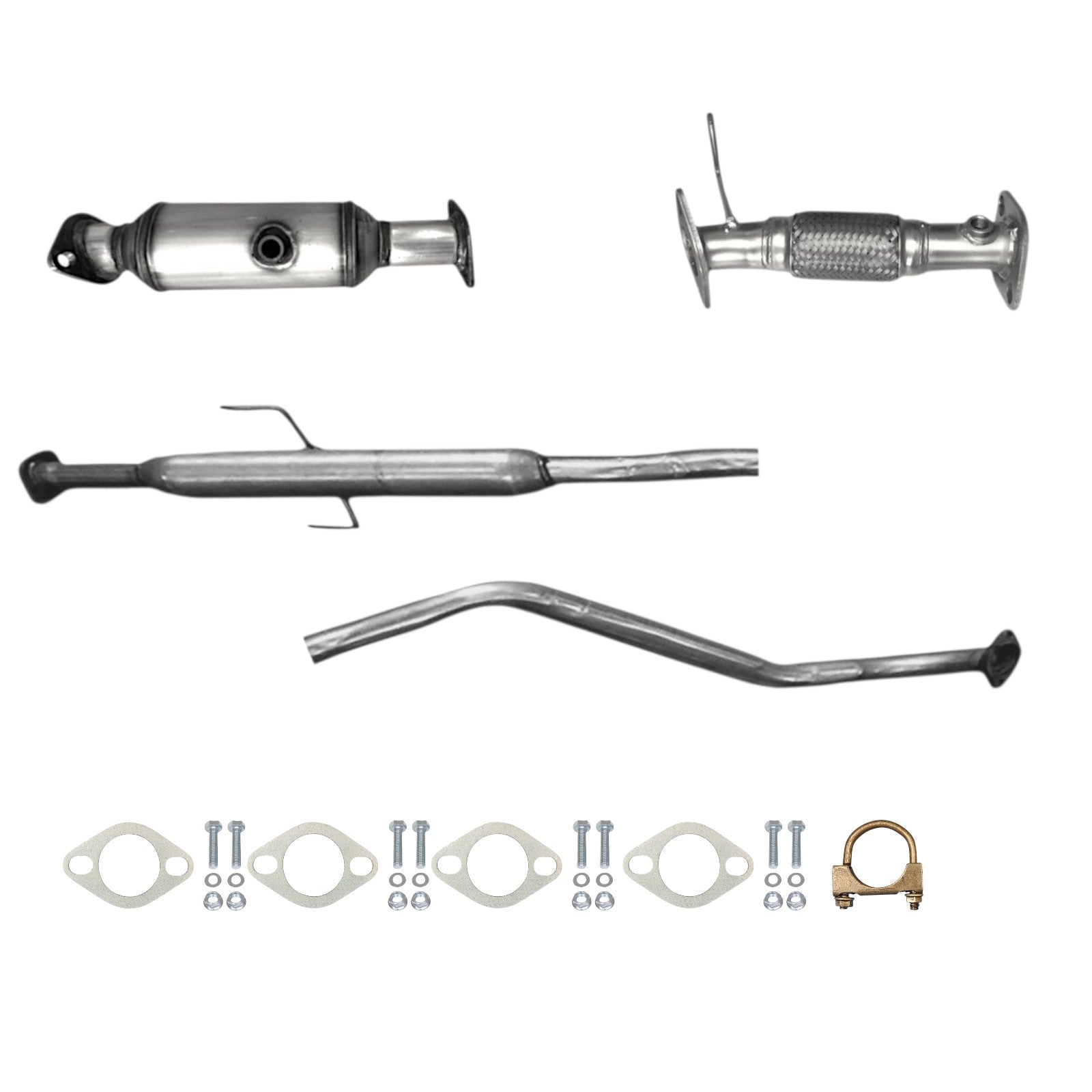 Kia Forte Koup 2.0L (2010-2013) (Federal Emission) Catalytic Converter, Flex Pipe, Resonator