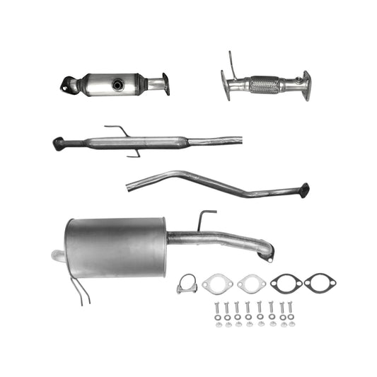Tuyau flexible, convertisseur catalytique avec capteur O2, résonateur et silencieux pour Kia Forte 2.0L Hatchback 2011-2013