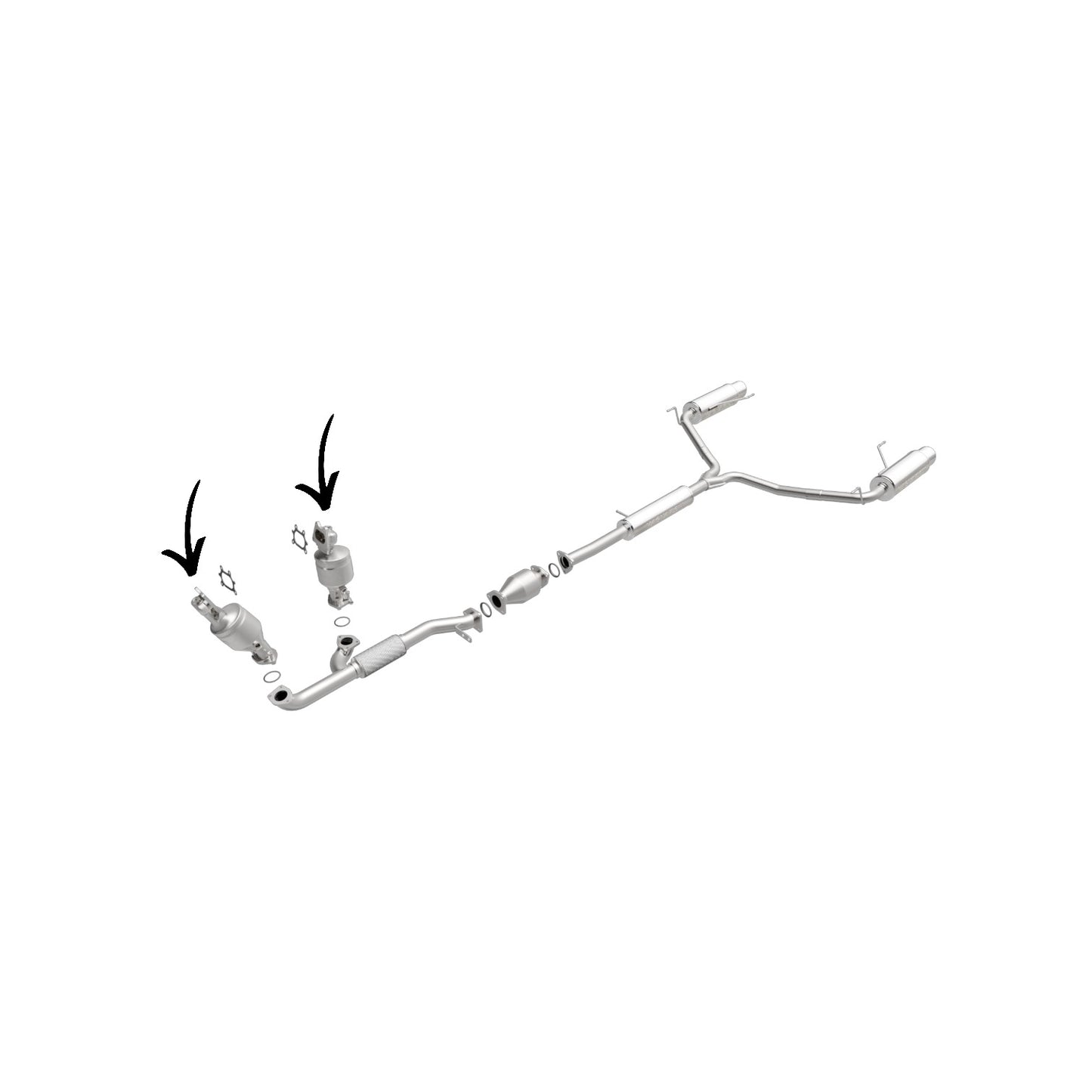 Convertisseur de collecteur côté conducteur et passager pour Honda Pilot 3.5L (2009-2015)