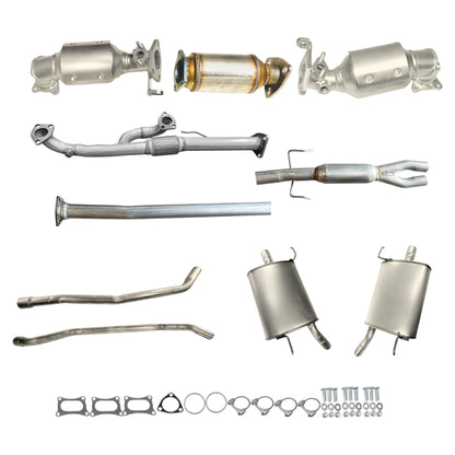 Convertisseurs d'échappement, tuyau en Y flexible, convertisseur arrière, résonateur, tuyaux d'échappement et silencieux latéraux pour Honda Pilot 3.5L (2009-2015)