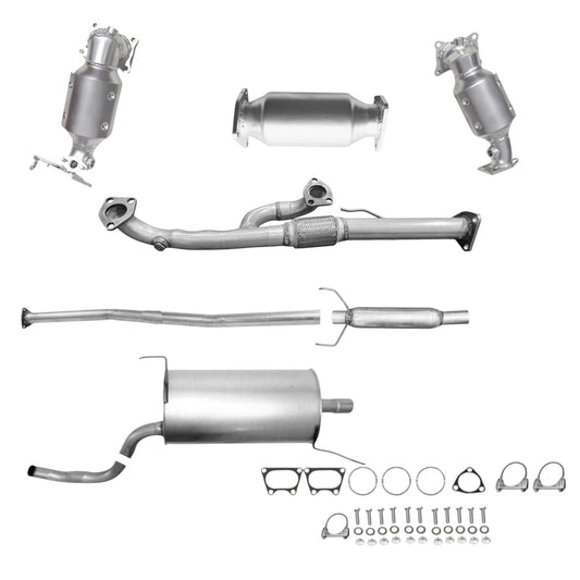 Honda Ridgeline 3.5L (2009-2014) Manifold Converters, Y-Flex Pipe, Rear Converter, Pipe, Resonator and Muffler