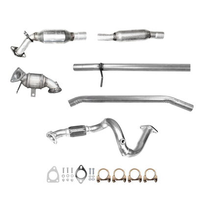 Chevrolet Tax 1.4L (2015-2019) (Turbo) Front Catalytic Converter, Flex Pipe, Rear Catalytic Converter, Resonator & Axel Pipe