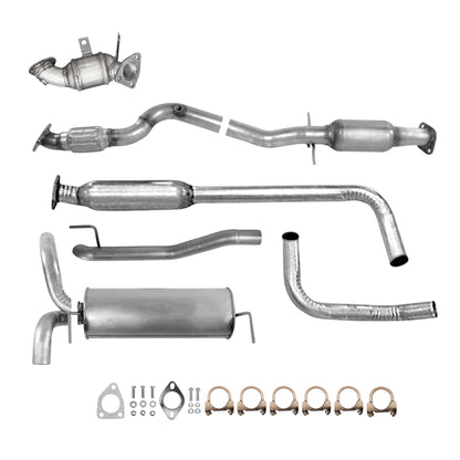 Chevrolet Cruze Limited 1.4L (2016) (Turbo) Front Catalytic Converter, Rear Catalytic Converter With Flex, Resonator, Muffler & Tail Pipe