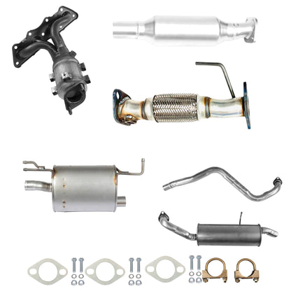 Kia Soul 1.6L (2014-2019) Manifold Converter, Catalytic Converter, Flex Pipe, Muffler, Pipe And Rear Muffler