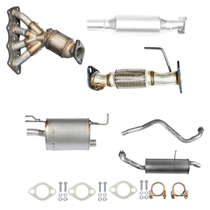 Kia Soul 1.6L (2014-2019) Manifold Converter, Catalytic Converter, Flex Pipe, Muffler, Pipe And Rear Muffler