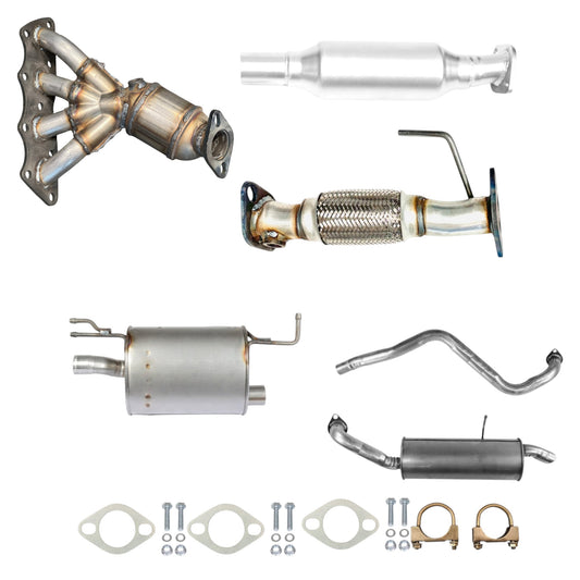 Kia Soul 1.6L (2014-2019) Manifold Converter, Catalytic Converter, Flex Pipe, Muffler, Pipe And Rear Muffler