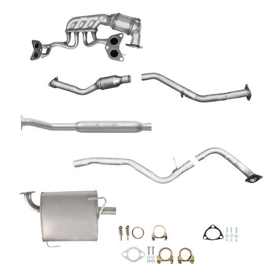 Subaru Legacy 2.5L (2013, 2014) (Non-Turbo) Manifold Converter, Catalytic Converter, Resonator with Pipe and Muffler
