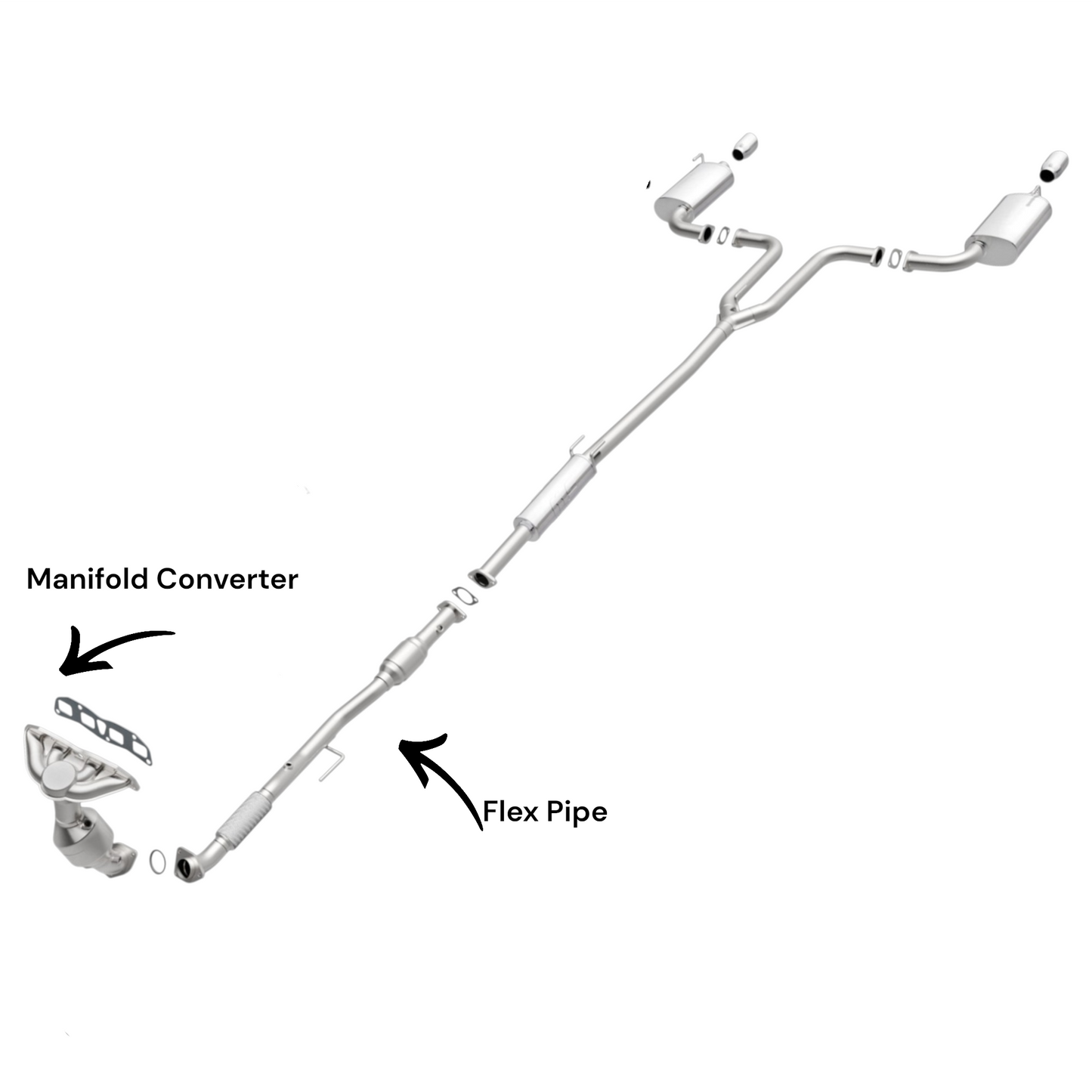 Nissan Altima 2.5L (2013-2018) Manifold Converter and Catalytic Converter