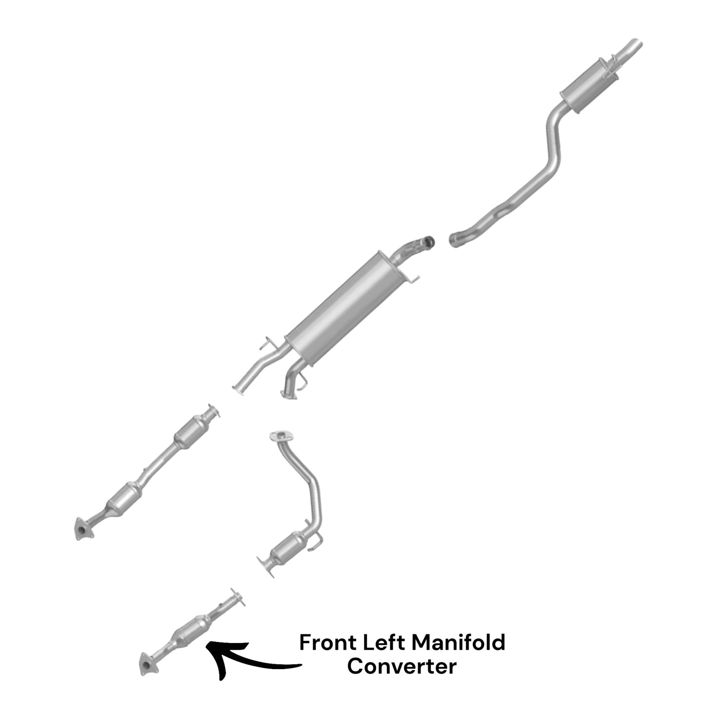 Toyota Sequoia 5.7L (2008-2016) Front Left Manifold Converter