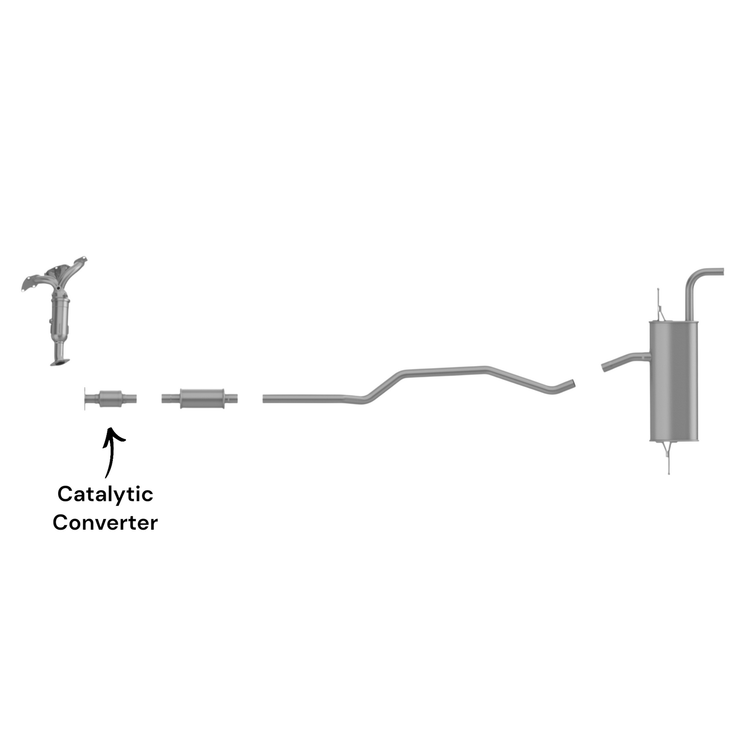 Ford Fusion 2.0L (2013-2017) (FULL HYBRID) Catalytic Converter