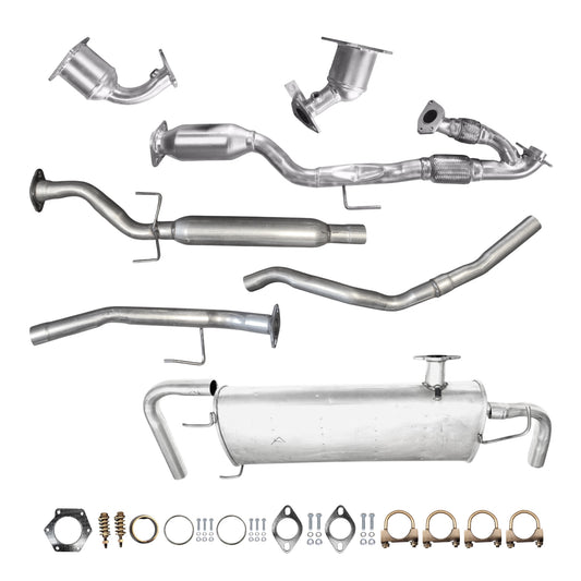 Nissan Murano 3.5L (2009-2014) Front and Rear Manifold Converters, Catalytic Converter With Flex, Resonator & Muffler