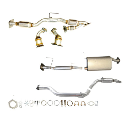 Nissan Pathfinder 3.5L (2013-2015) Manifold Converter, Flex Y pipe With Converter, Centre Resonator, Muffler and Rear Resonator.